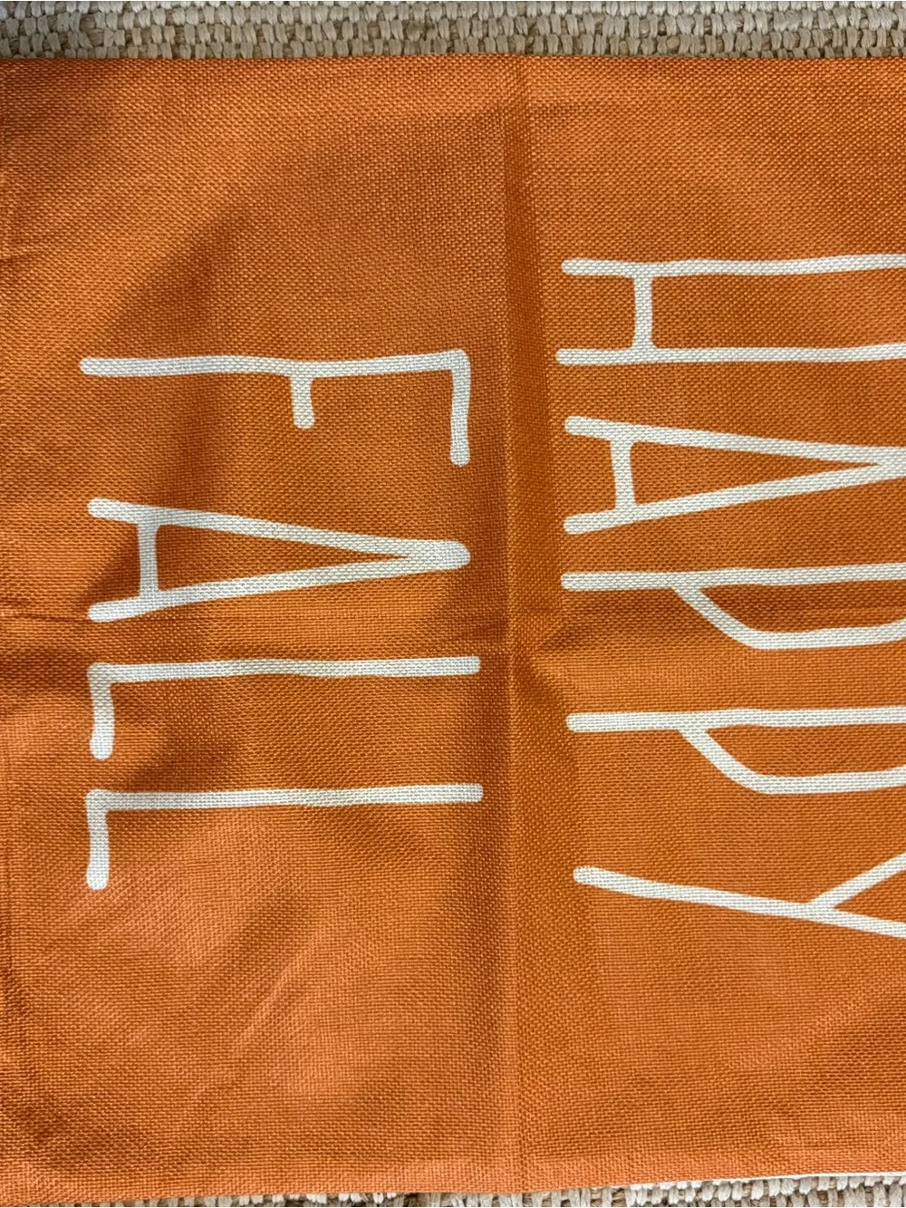 Happy Fall Hello Pumpkin Pillow Covers - Orange & Black